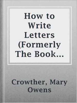 cover image of How to Write Letters (Formerly The Book of Letters)